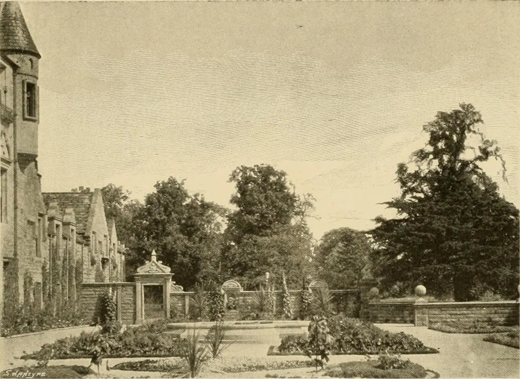 An illustration from More famous homes of Great Britain and their stories, 1902, leaf 142
