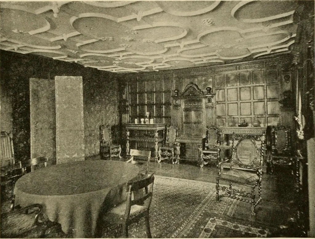 An illustration from More famous homes of Great Britain and their stories, 1902, leaf 160