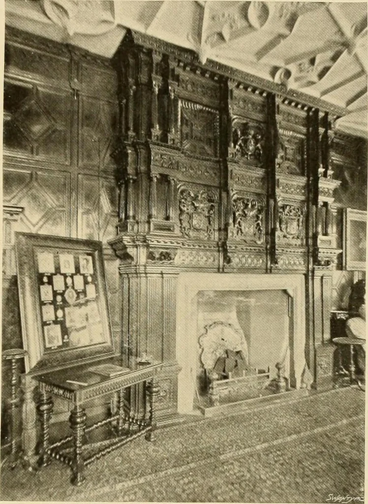 An illustration from More famous homes of Great Britain and their stories, 1902, leaf 166
