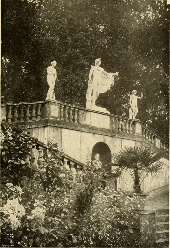 An illustration from More famous homes of Great Britain and their stories, 1902, leaf 182