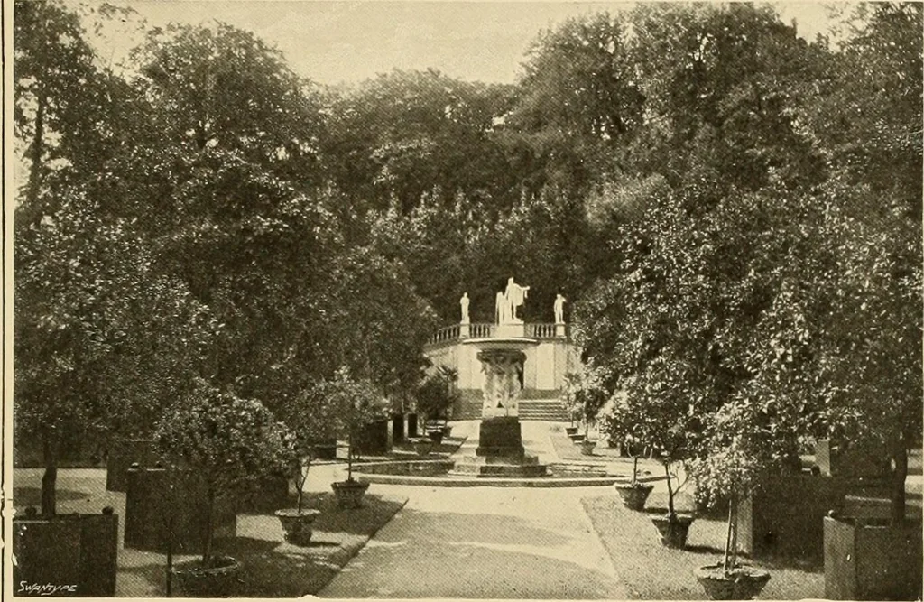 An illustration from More famous homes of Great Britain and their stories, 1902, leaf 186