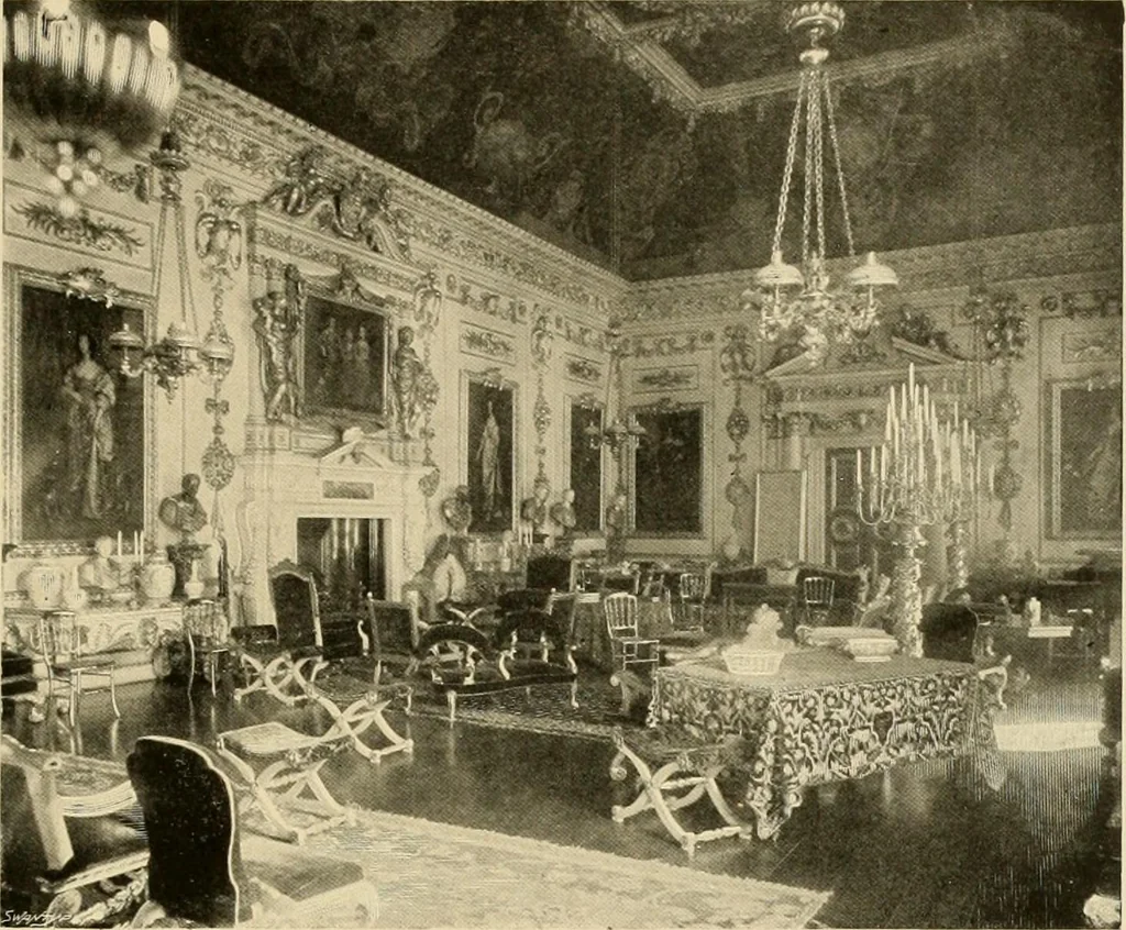 An illustration from More famous homes of Great Britain and their stories, 1902, leaf 212