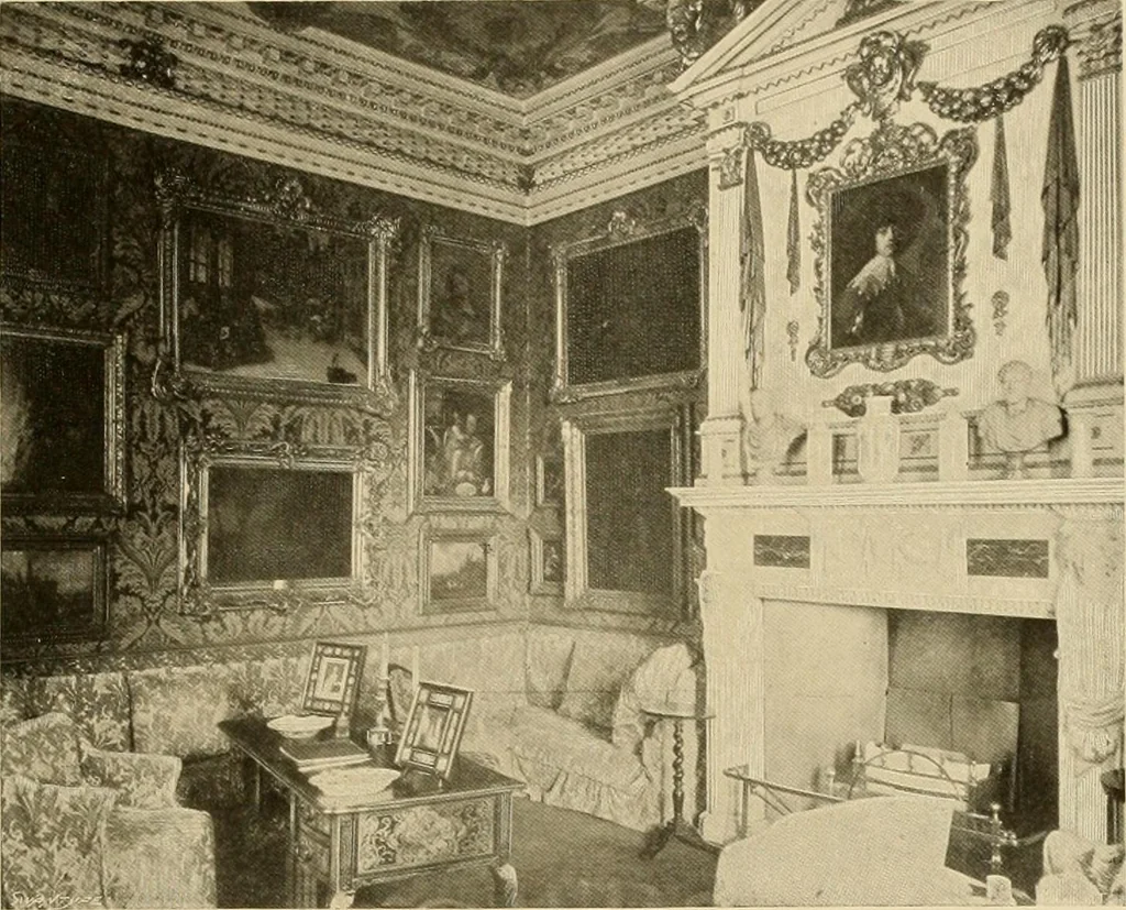 An illustration from More famous homes of Great Britain and their stories, 1902, leaf 214