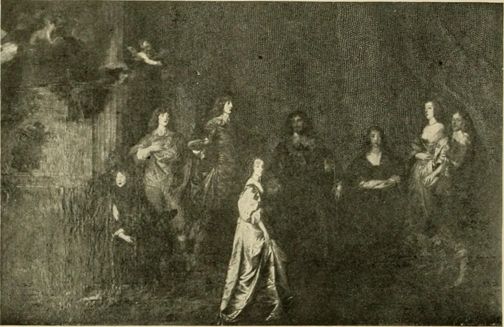 An illustration from More famous homes of Great Britain and their stories, 1902, leaf 215