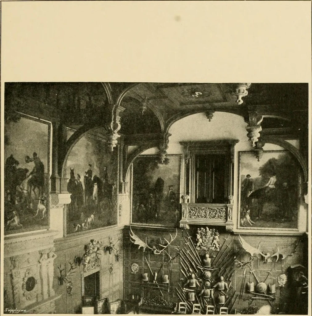An illustration from More famous homes of Great Britain and their stories, 1902, leaf 242