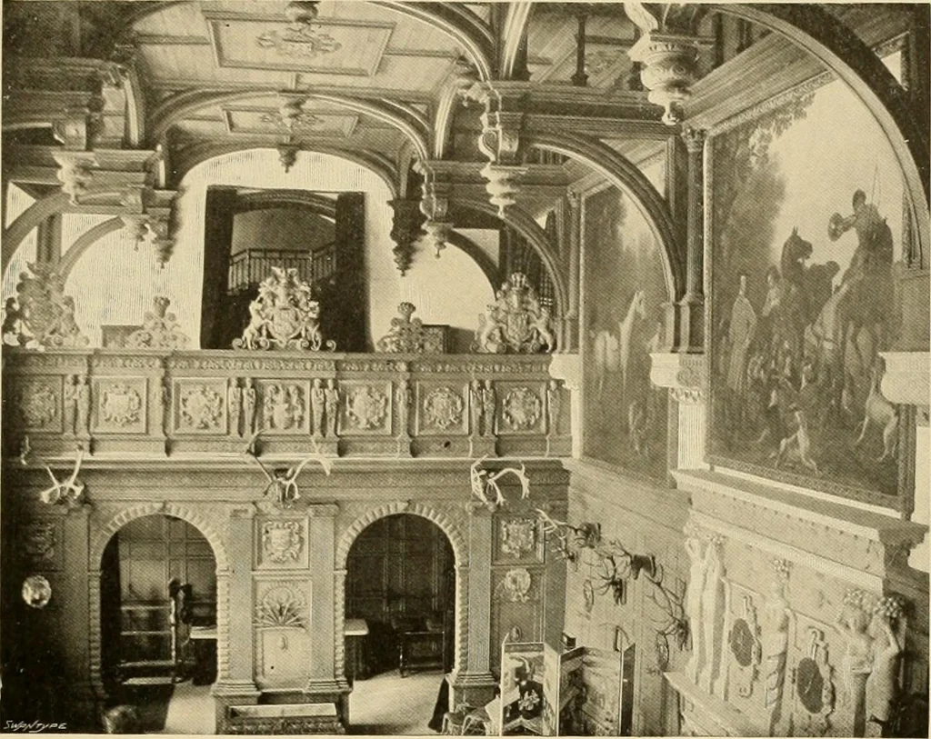 An illustration from More famous homes of Great Britain and their stories, 1902, leaf 244