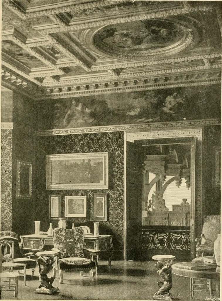 An illustration from More famous homes of Great Britain and their stories, 1902, leaf 250
