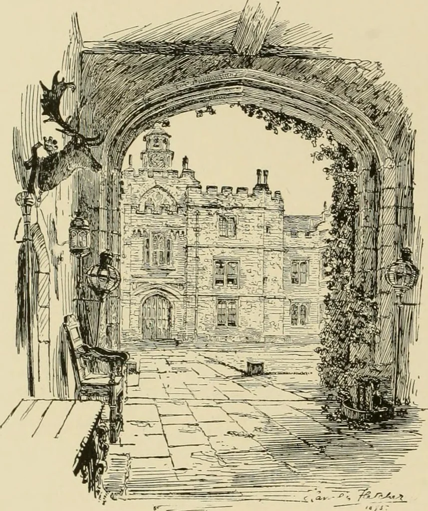 An illustration from More famous homes of Great Britain and their stories, 1902, leaf 65