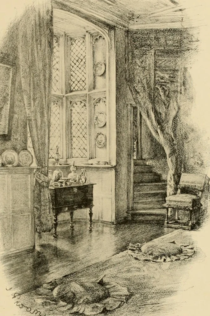 An illustration from More famous homes of Great Britain and their stories, 1902, leaf 66