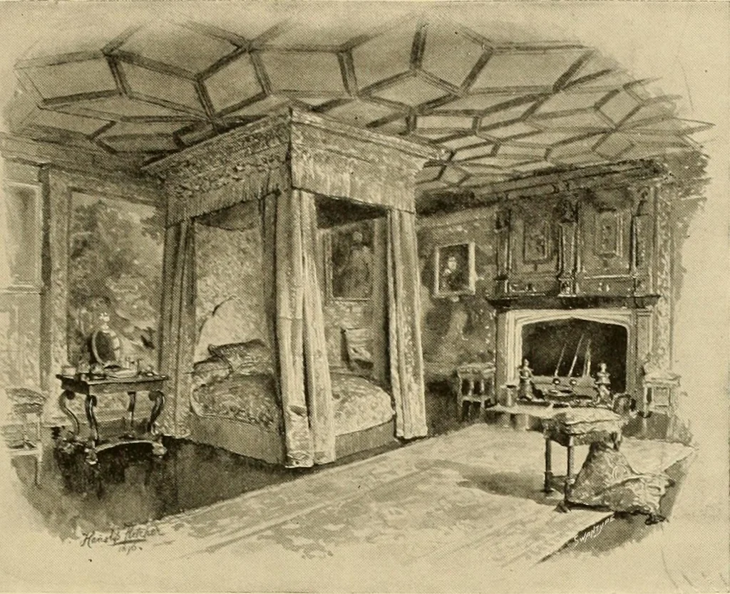 An illustration from More famous homes of Great Britain and their stories, 1902, leaf 78