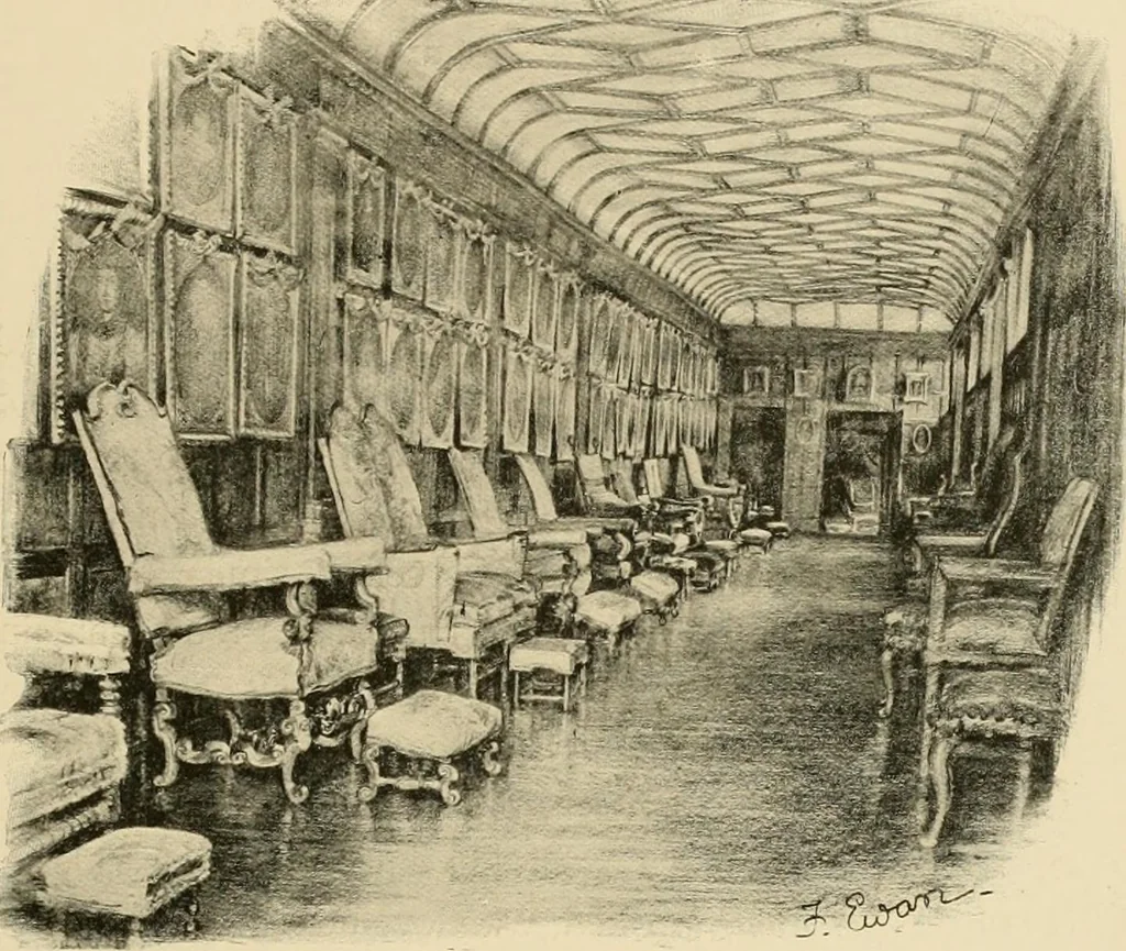 An illustration from More famous homes of Great Britain and their stories, 1902, leaf 80