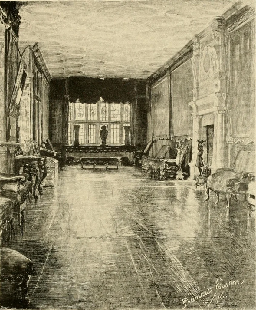 An illustration from More famous homes of Great Britain and their stories, 1902, leaf 82