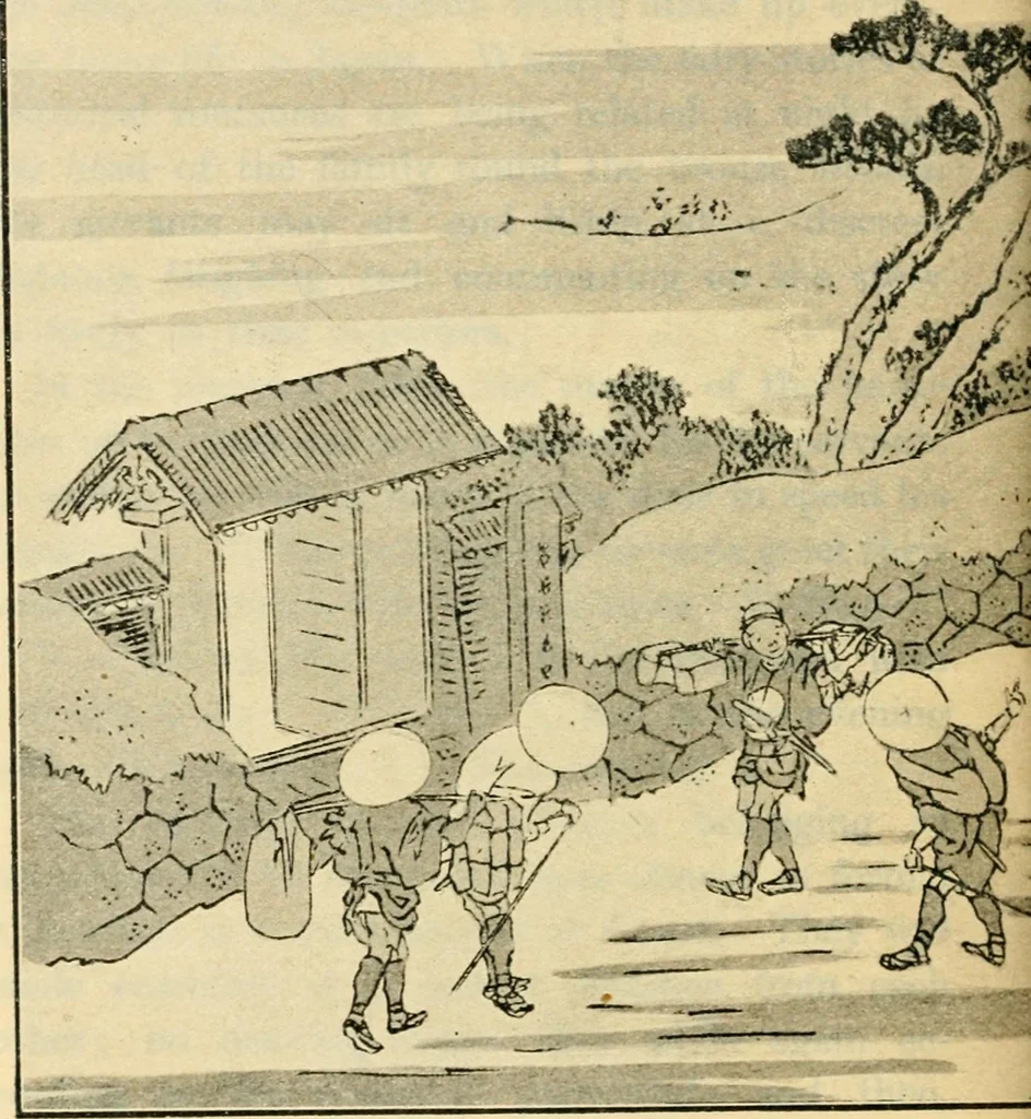 An illustration from More queer things about Japan, 1904, leaf 117
