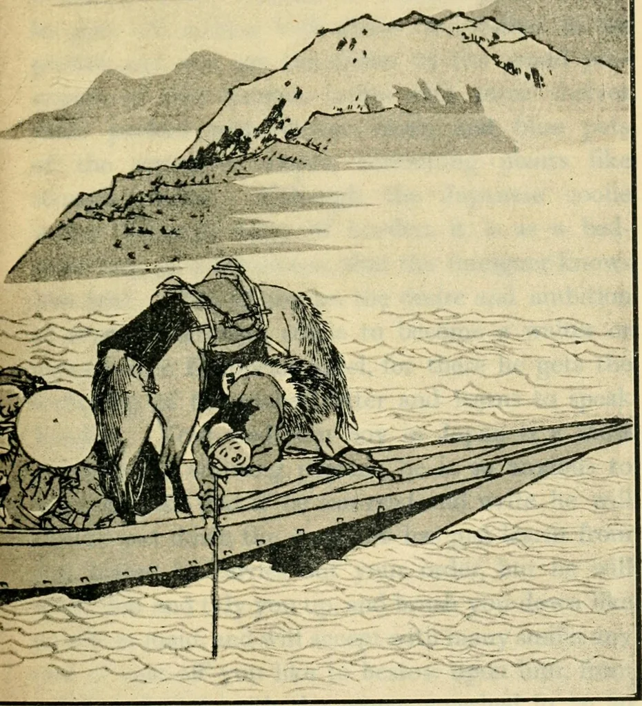 An illustration from More queer things about Japan, 1904, leaf 158