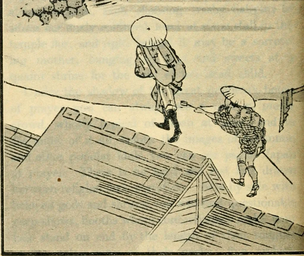 An illustration from More queer things about Japan, 1904, leaf 197