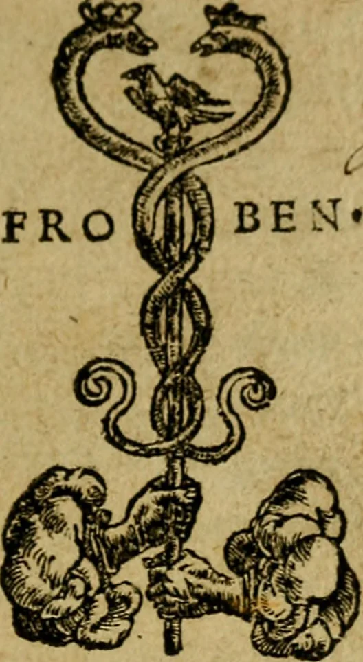 An illustration from Moriae encomium, id est, Stulticiae laudatio, ludicra declamatione tractata, 1540, leaf 4