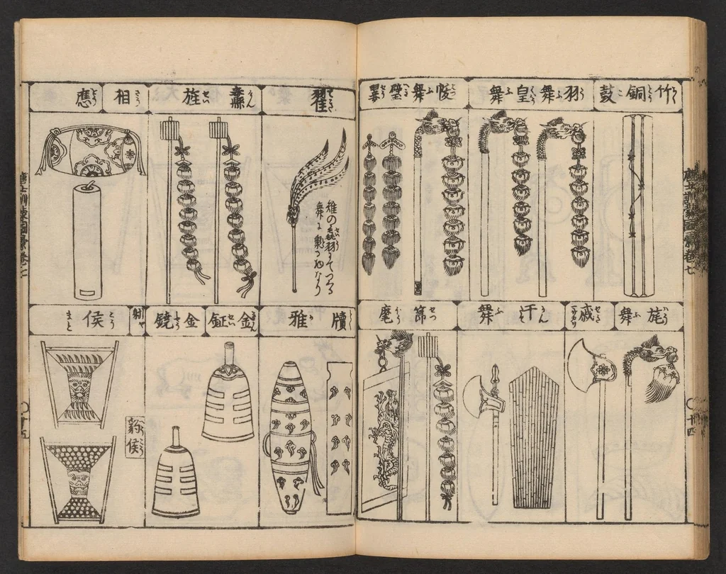 An illustration from Morokoshi kinmō zui, 1854, leaf 35