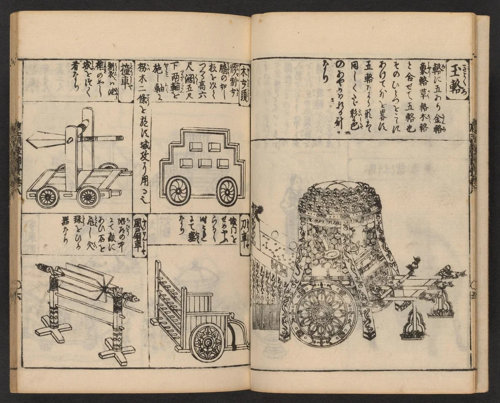 An illustration from Morokoshi kinmō zui, 1854, leaf 7
