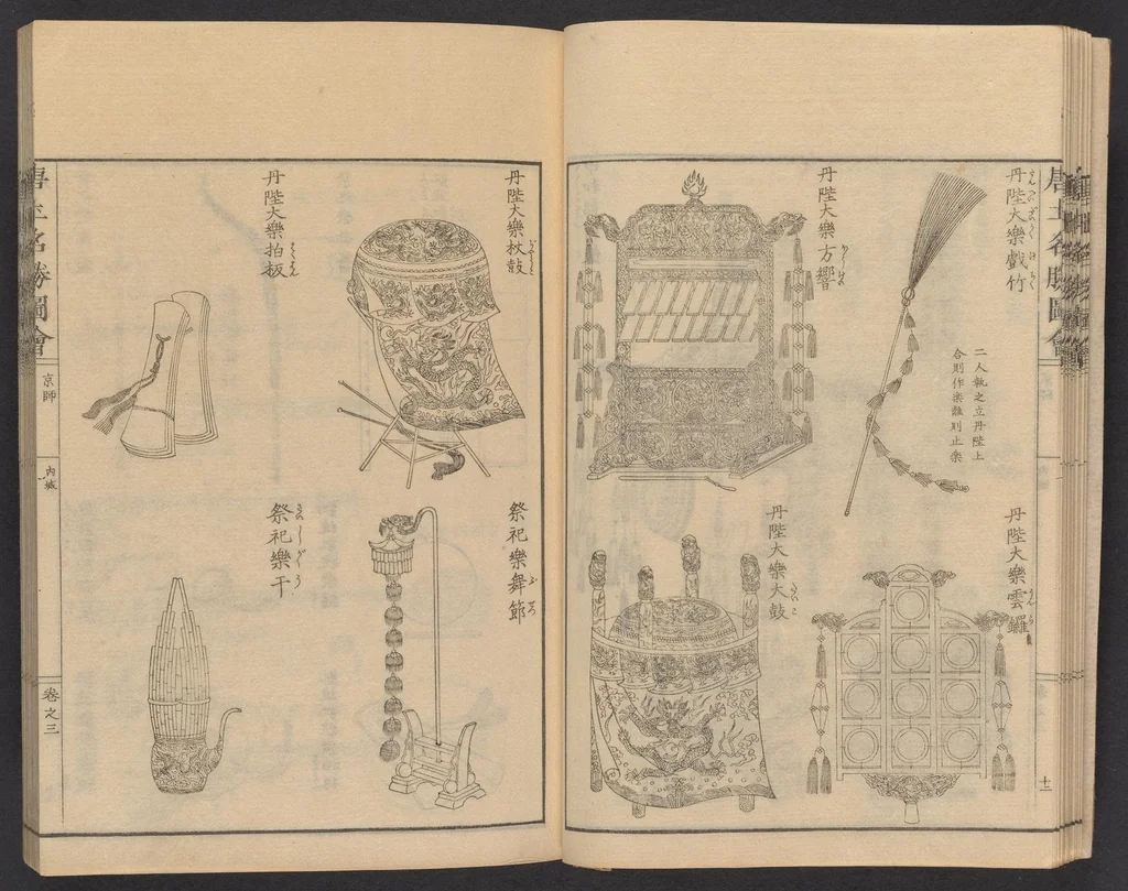 An illustration from Morokoshi meishō zue, 1806, leaf 19