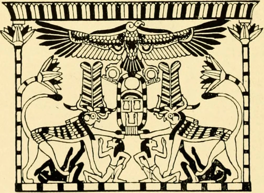 An illustration from Moses and the monuments : light from archaeology on Pentateuchal times, 1920, leaf 297