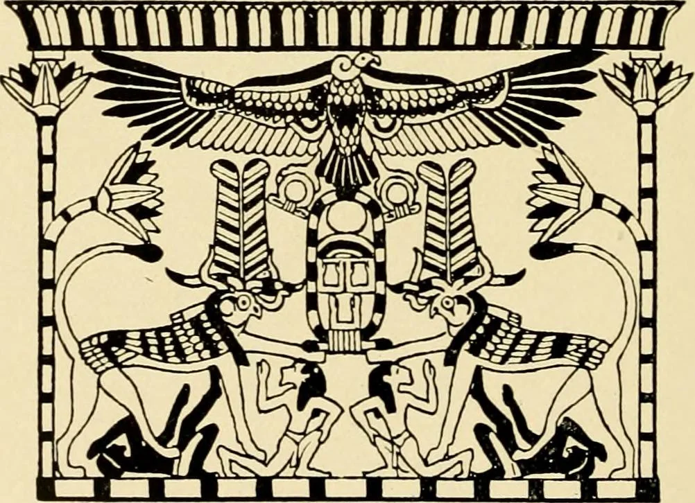 An illustration from Moses and the monuments : light from archaeology on Pentateuchal times, 1920, leaf 297