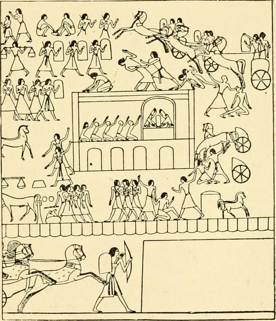 An illustration from Moses and the monuments : light from archaeology on Pentateuchal times, 1920, leaf 298