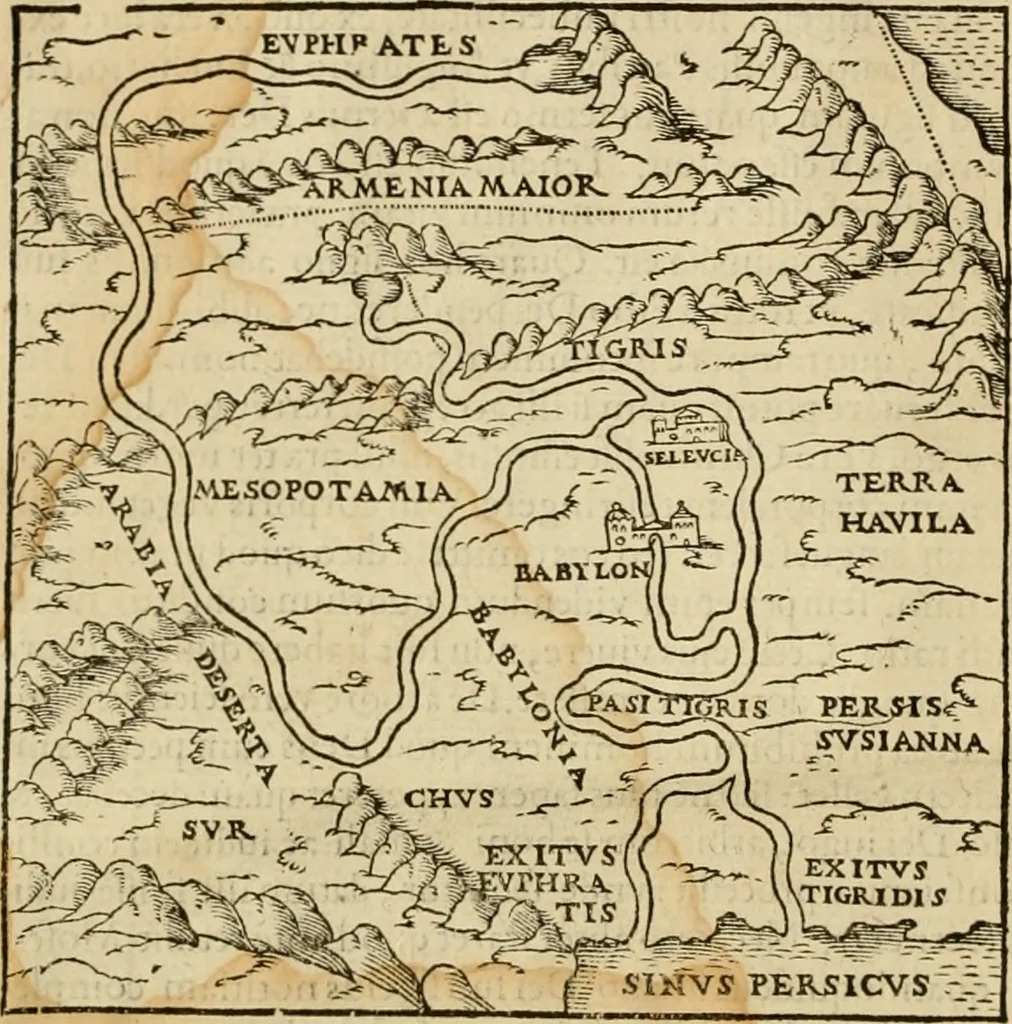 An illustration from Mosis libri V : cum Iohannis Caluini commentariis ; Genesis seorsum, reliqui quatuor in formam harmoniae digesti, 1563, leaf 29