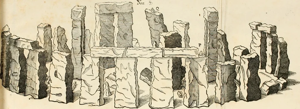 An illustration from The most notable antiquity of Great Britain, vulgarly called Stone-Heng, on Salisbury plain. Restored by Inigo Jones esquire, architect generall to the late king, 1655, leaf 91
