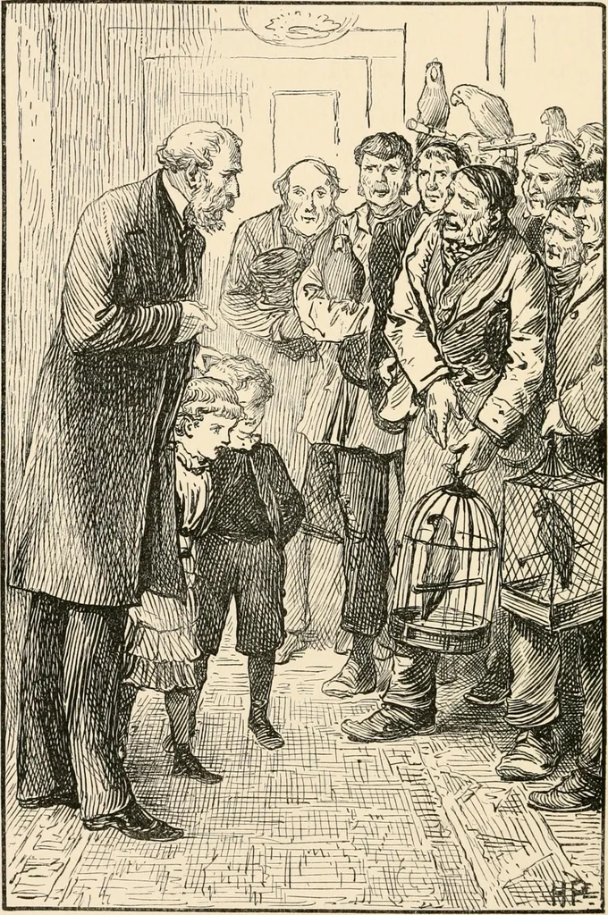 An illustration from Mother Bunch : a story for boys and girls, 1885, leaf 207