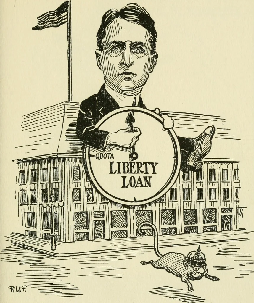 An illustration from Mother Goose comes to Portland;, 1918, leaf 12