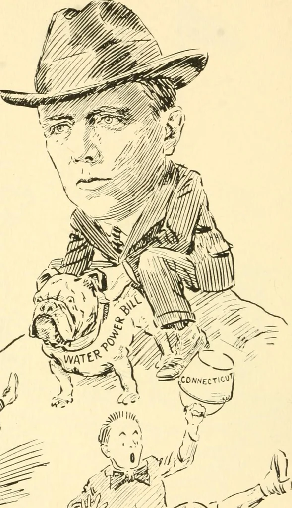 An illustration from Mother Goose comes to Portland;, 1918, leaf 13