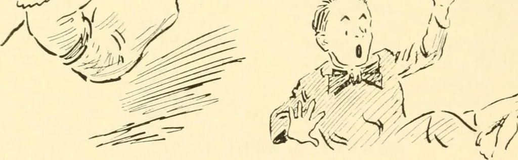 An illustration from Mother Goose comes to Portland;, 1918, leaf 13