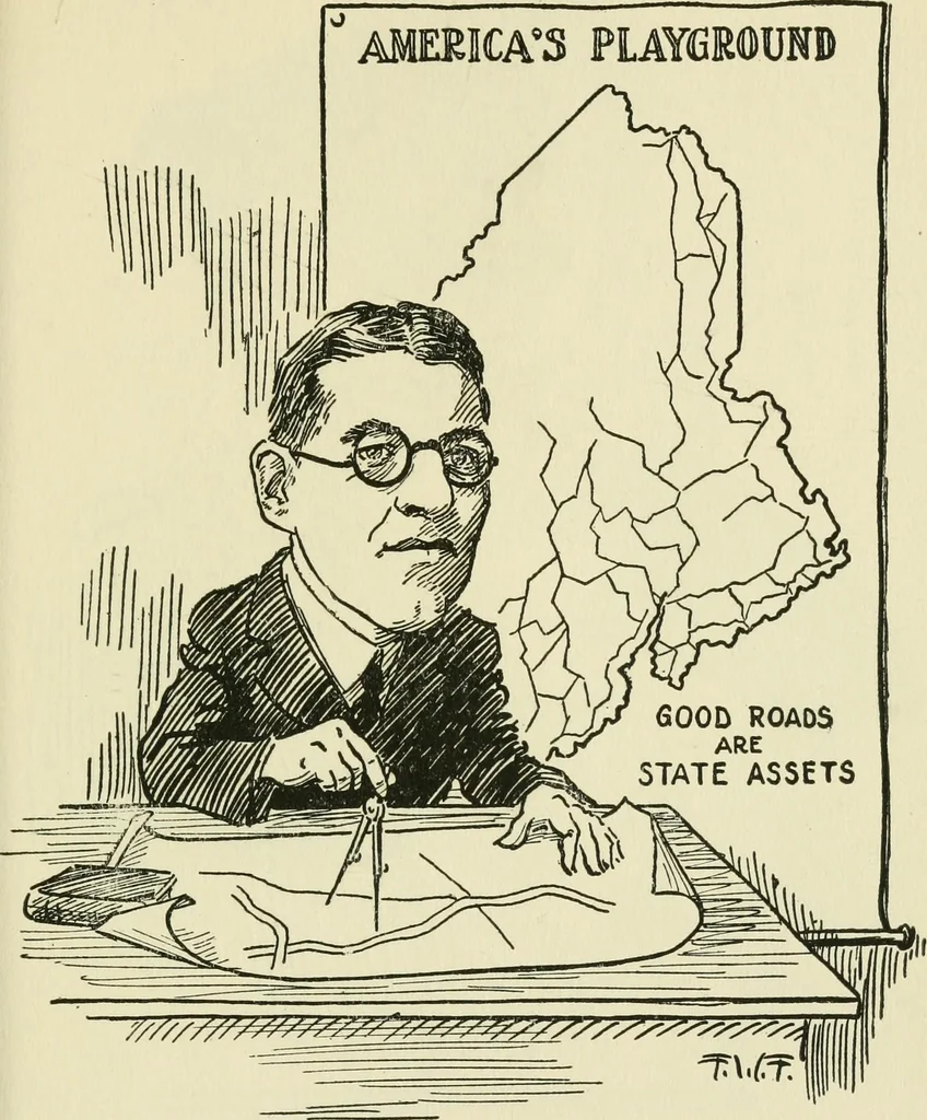 An illustration from Mother Goose comes to Portland;, 1918, leaf 14
