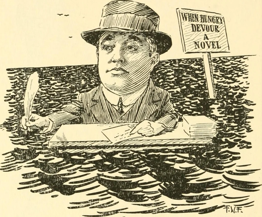 An illustration from Mother Goose comes to Portland;, 1918, leaf 23