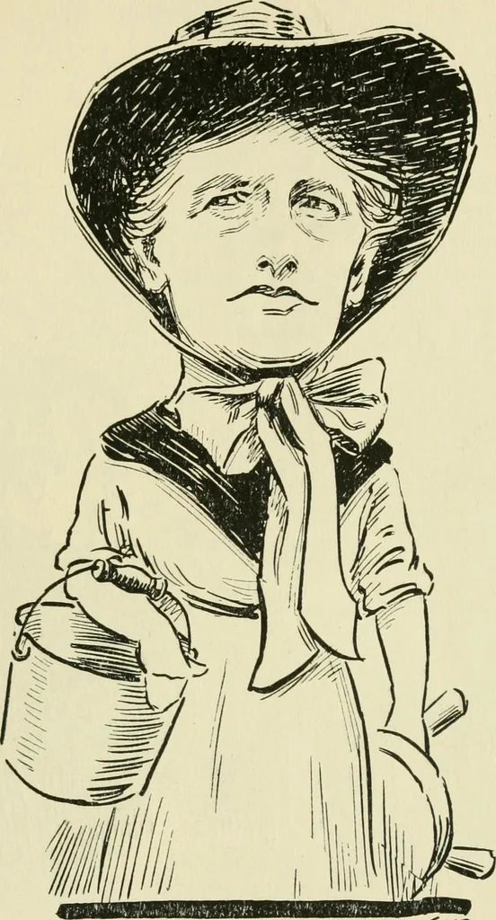 An illustration from Mother Goose comes to Portland;, 1918, leaf 30