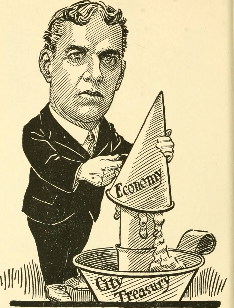 An illustration from Mother Goose comes to Portland;, 1918, leaf 33