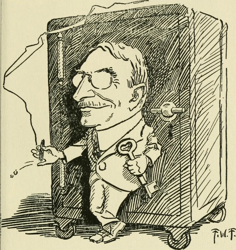 An illustration from Mother Goose comes to Portland;, 1918, leaf 40