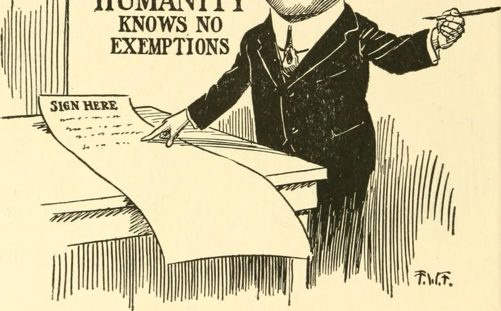 An illustration from Mother Goose comes to Portland;, 1918, leaf 43