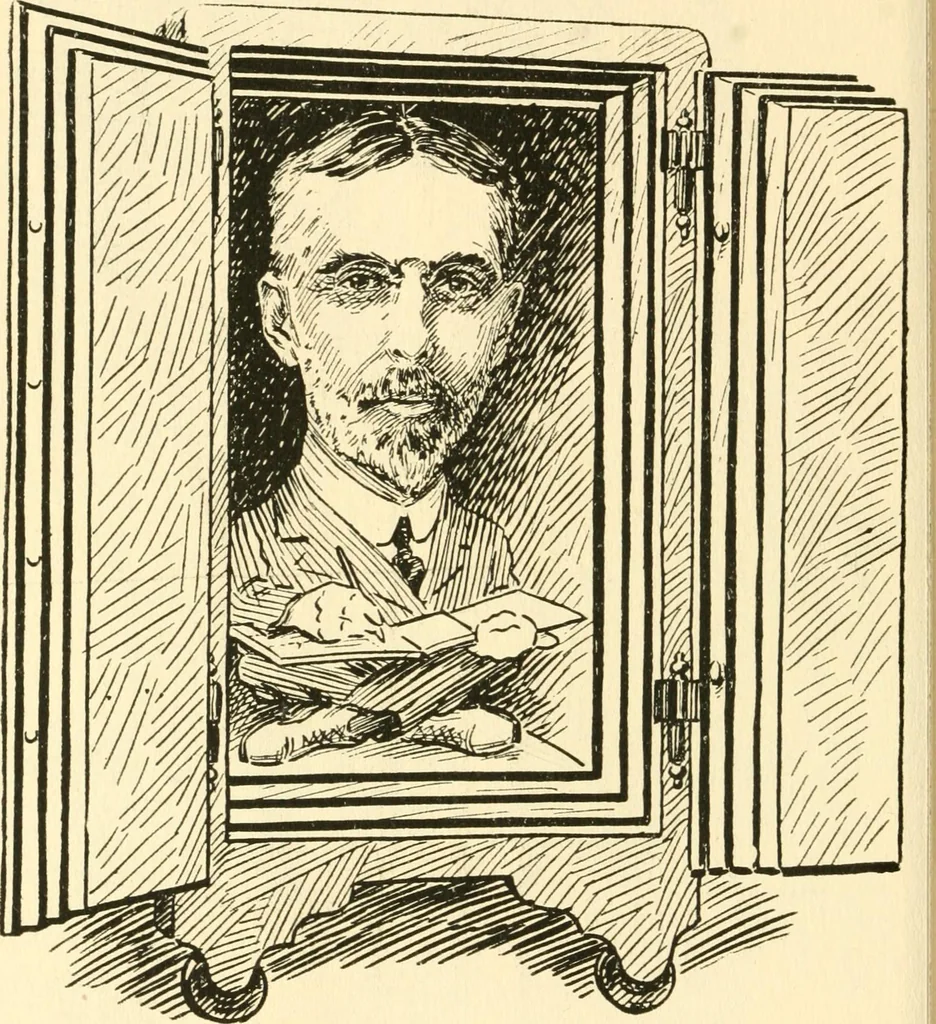 An illustration from Mother Goose comes to Portland;, 1918, leaf 49