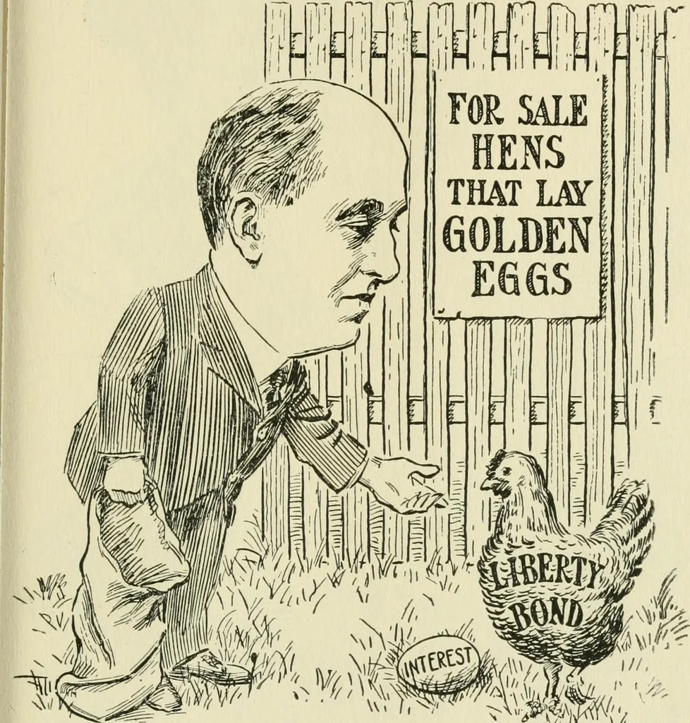 An illustration from Mother Goose comes to Portland;, 1918, leaf 58