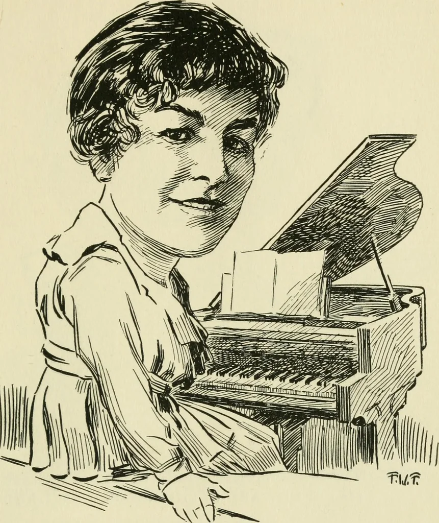 An illustration from Mother Goose comes to Portland;, 1918, leaf 60