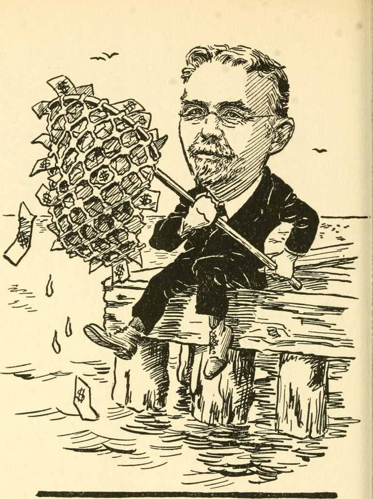 An illustration from Mother Goose comes to Portland;, 1918, leaf 65