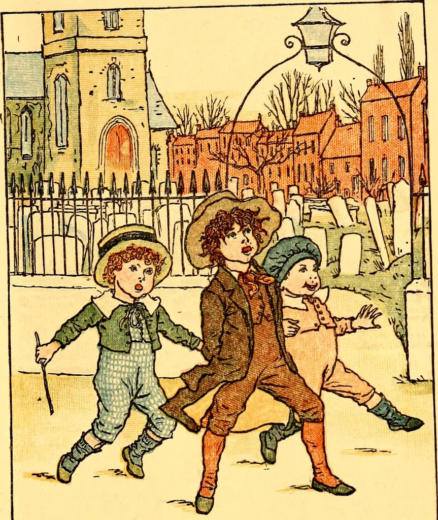 An illustration from Mother Goose , or The old nursery rhymes, 1890, leaf 16