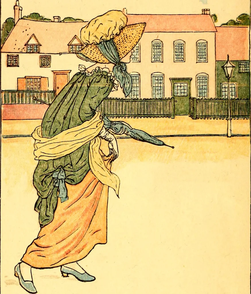 An illustration from Mother Goose , or The old nursery rhymes, 1890, leaf 19