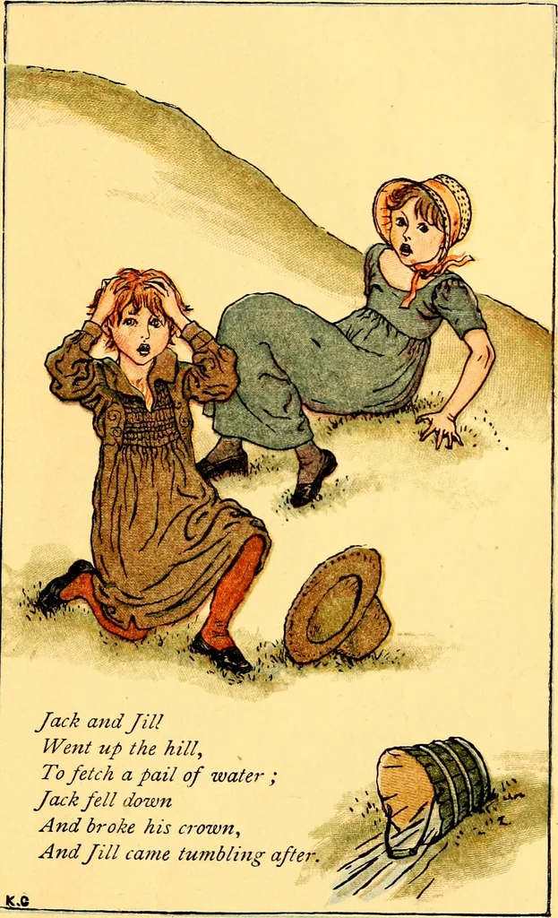 An illustration from Mother Goose , or The old nursery rhymes, 1890, leaf 26