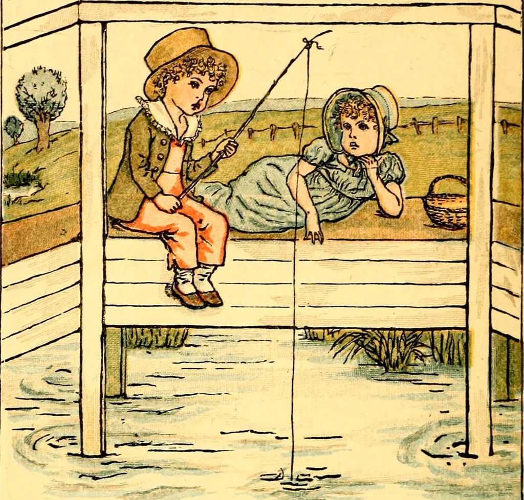 An illustration from Mother Goose , or The old nursery rhymes, 1890, leaf 29