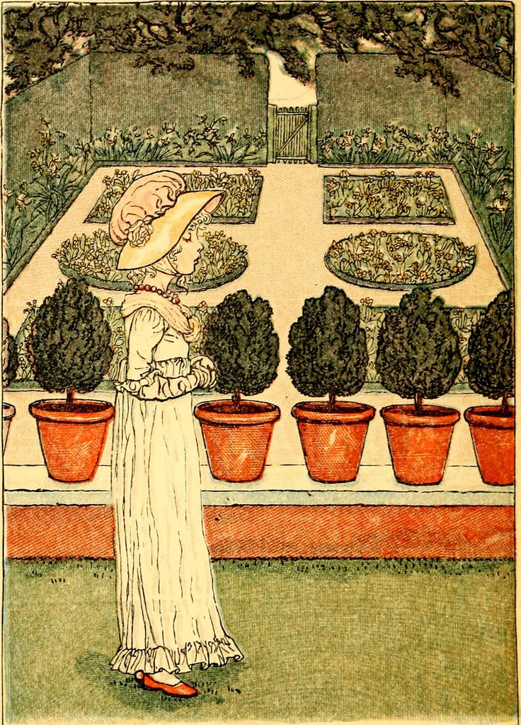 An illustration from Mother Goose , or The old nursery rhymes, 1890, leaf 33