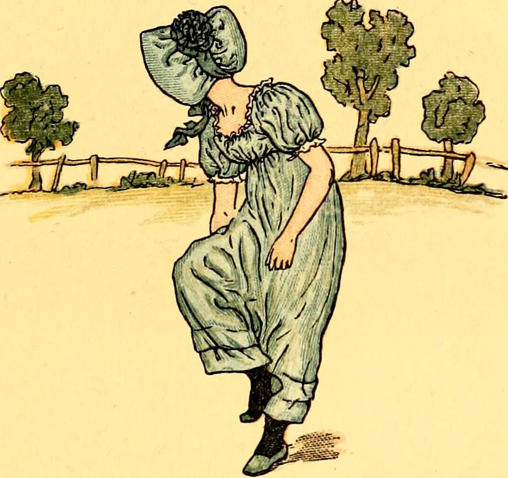 An illustration from Mother Goose , or The old nursery rhymes, 1890, leaf 36