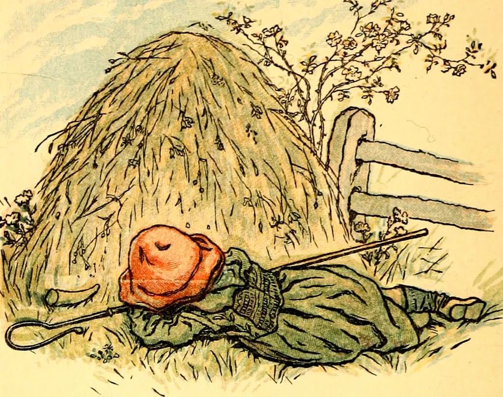 An illustration from Mother Goose , or The old nursery rhymes, 1890, leaf 37