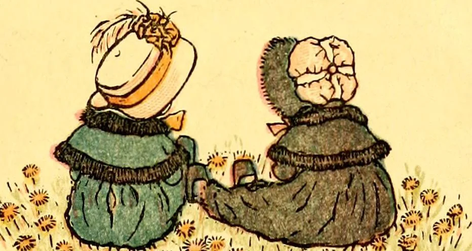 An illustration from Mother Goose , or The old nursery rhymes, 1890, leaf 4